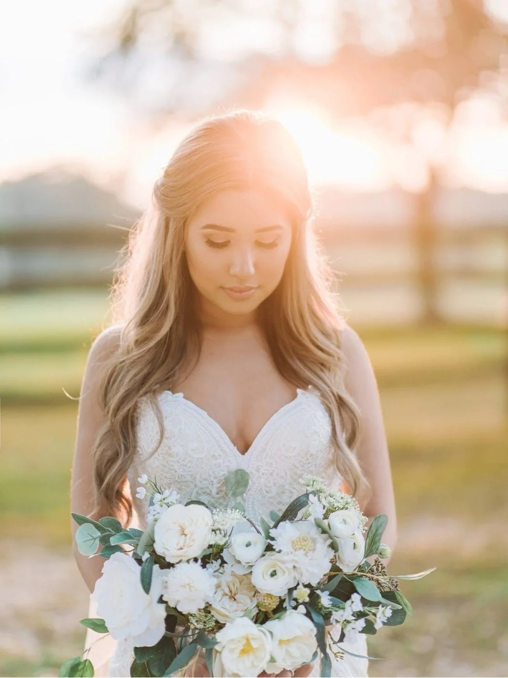 White and Cream Faux Bridal Bouquet, Faux Florals, Silk Bridal Bouquet